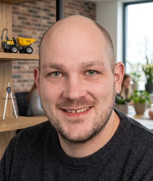 Oliver Kühn, Inhaber der Baumaschinenvermietung
